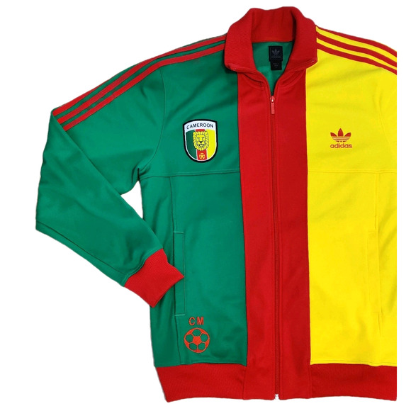 Adidas Cameroon Soccer Futbol Track Jacket Size XL Sports National Team *Read